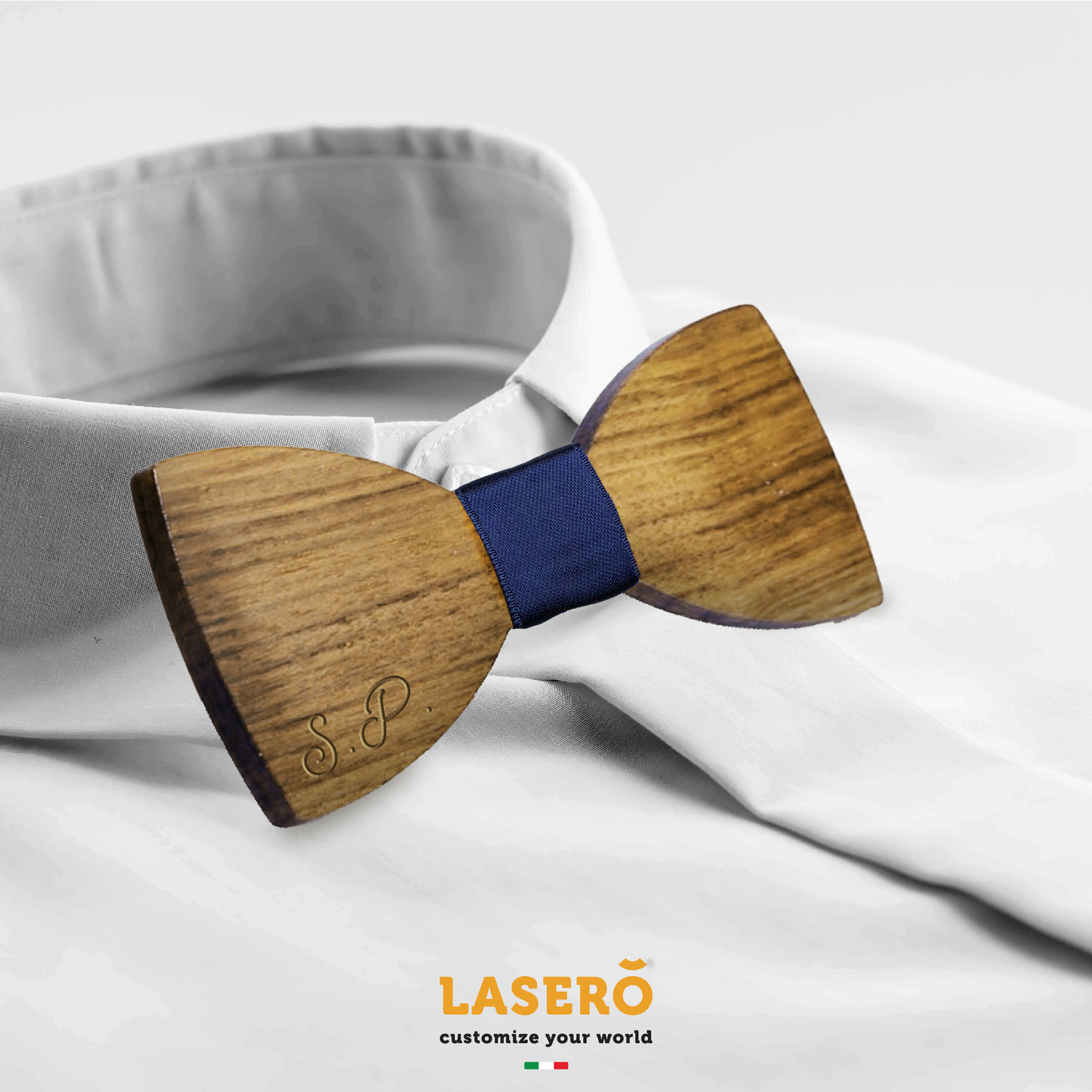 Papillon In Legno Fatto A Mano BeForBio, Colore Blu, Regolabile, Accessorio Originale E Chic Per Uomo, Idea Regalo Per Matrimoni E Cerimonie