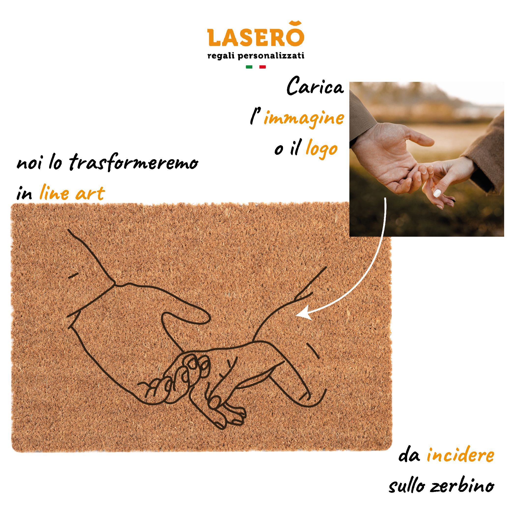 Zerbino Personalizzato Con Bandiera UK E Nome - Artylicious 60x40 Cm