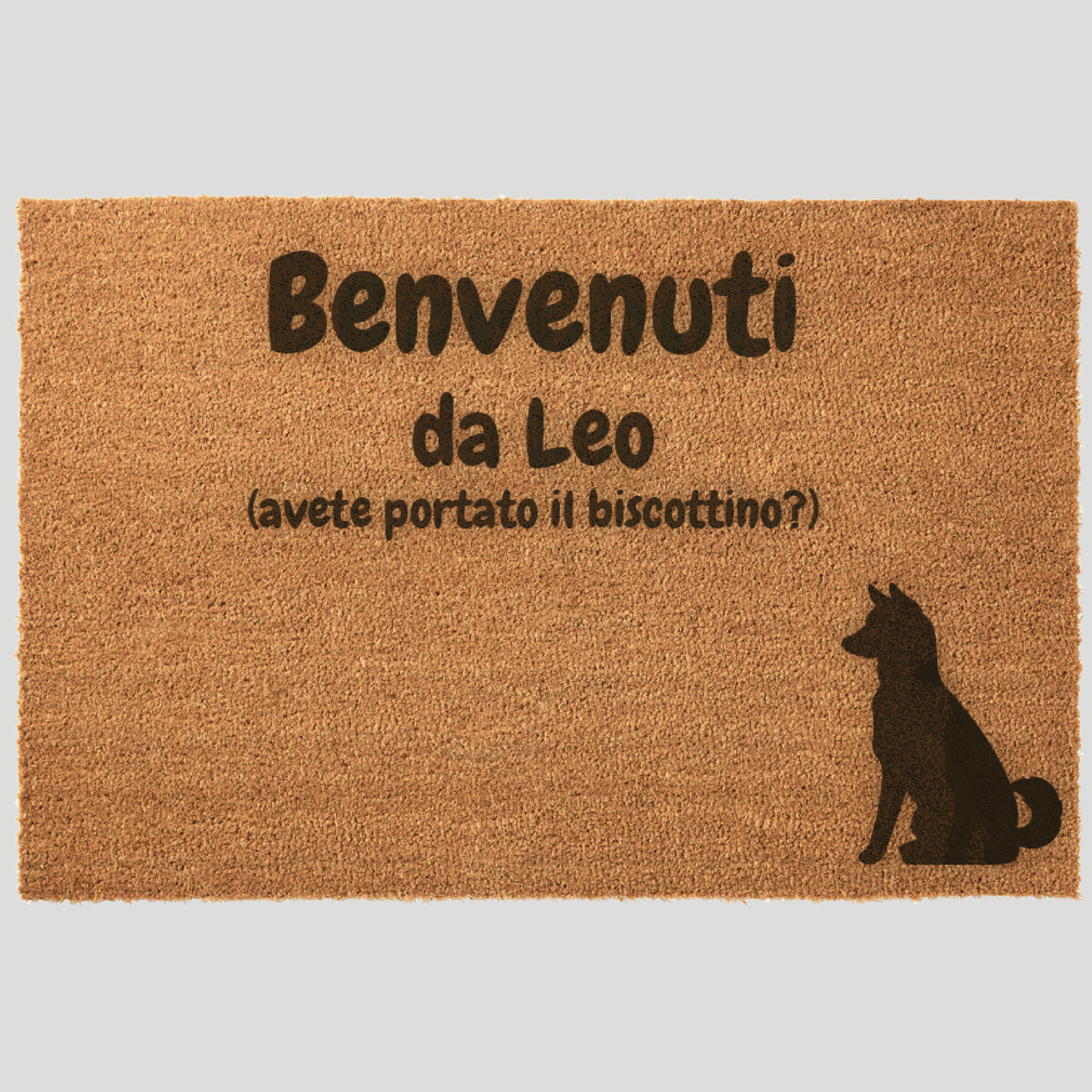 Zerbino Casa Con Scritta "Pieno Di Baci" - Per Ingresso, Antiscivolo, Lavabile
