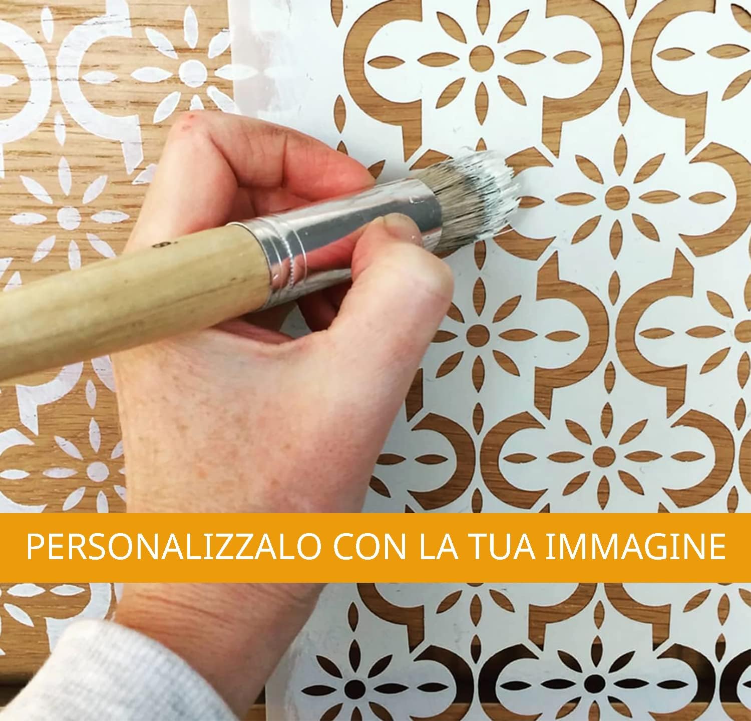 Stencil tema frutti e fiori FLEUR 15 x 40 cm | Leroy Merlin